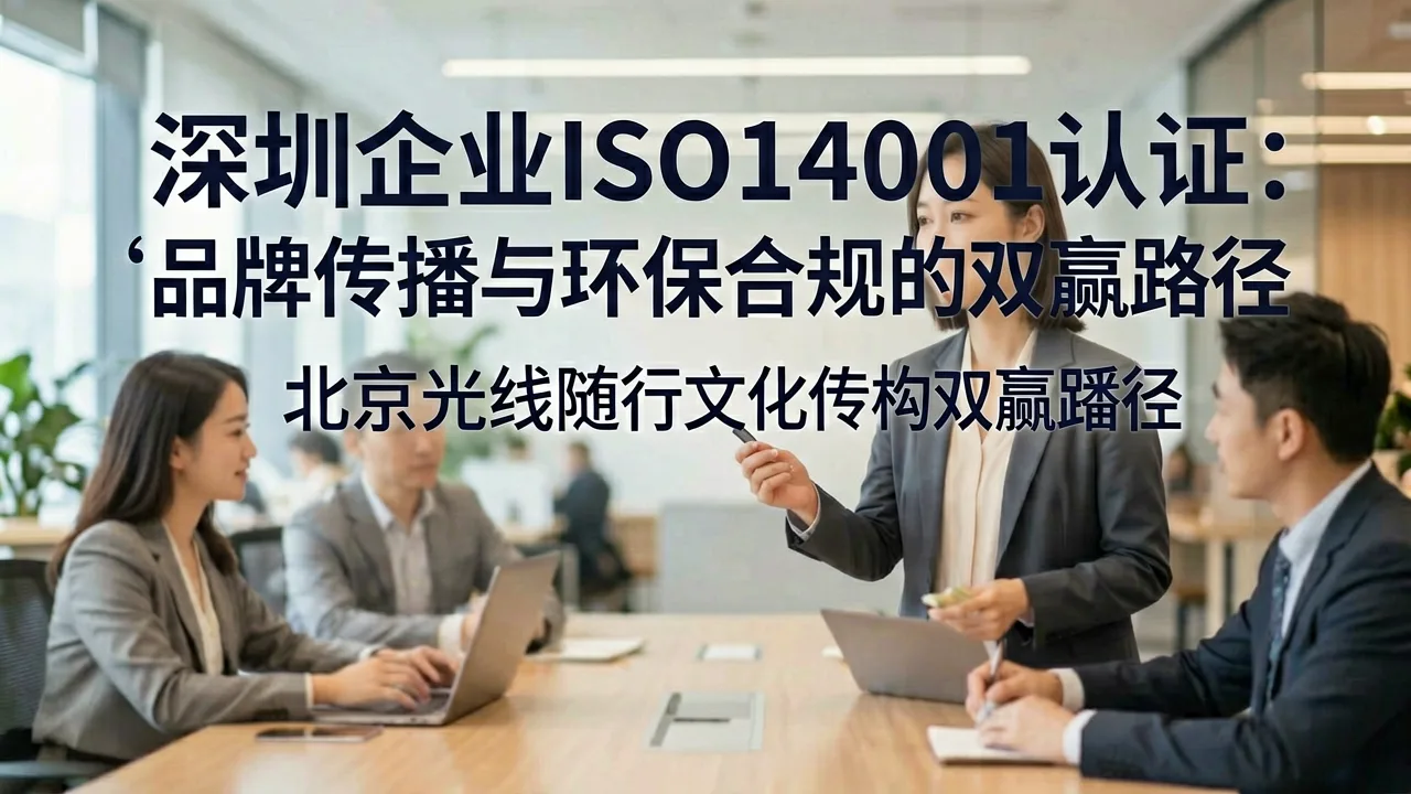 深圳企业ISO14001认证:品牌传播与环保合规的双赢路径