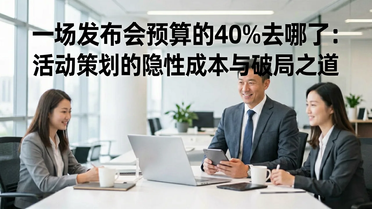 一场发布会预算的40%去哪了：活动策划的隐性成本与破局之道